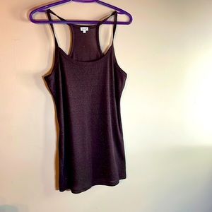 Plum purple shimmer tank top.